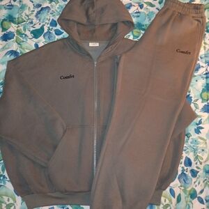 Comfrt "Wolf Grey" Cloud Zip Sweatset